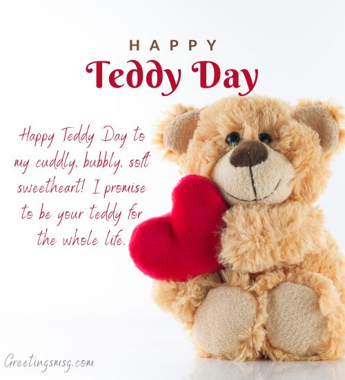 Romantic Teddy Day Wishes for Girlfriend